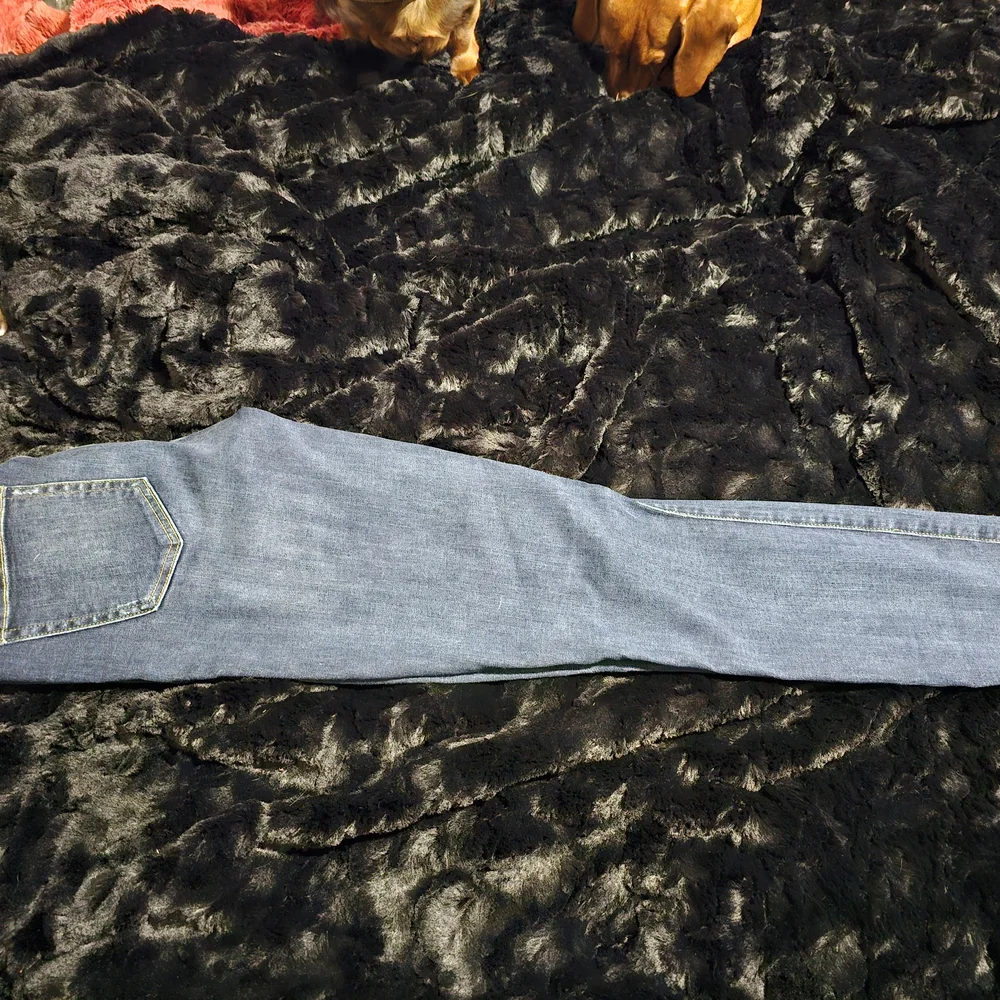 Distressed Blue Jeans - Picture 2 of 4